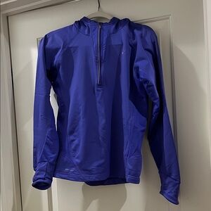 Nike Purple Hooded Half-Zip Pullover